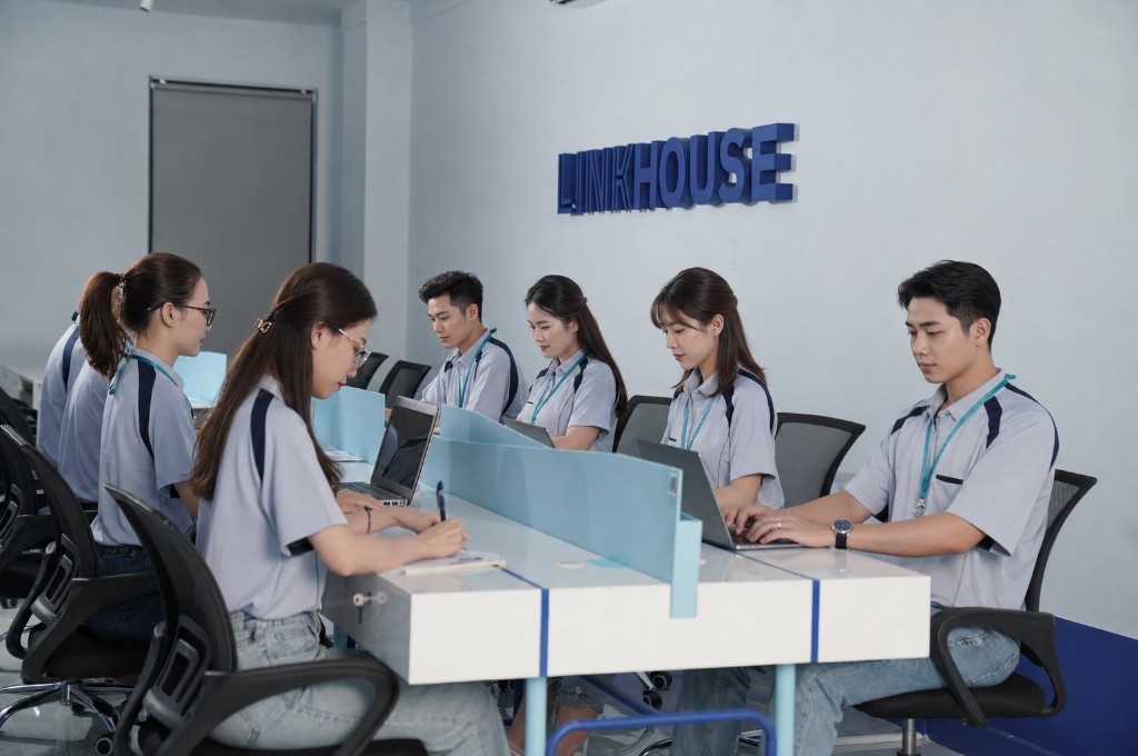 Đội ngũ Linkhouse đang làm việc