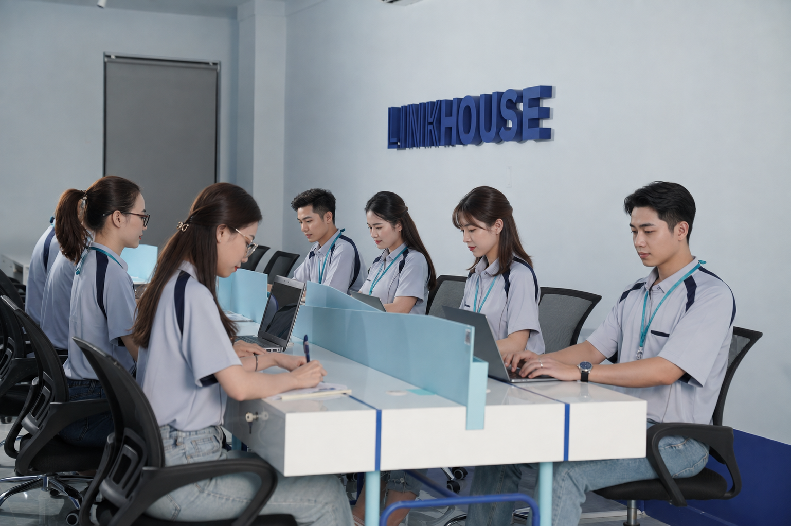 Đội ngũ Linkhouse đang làm việc